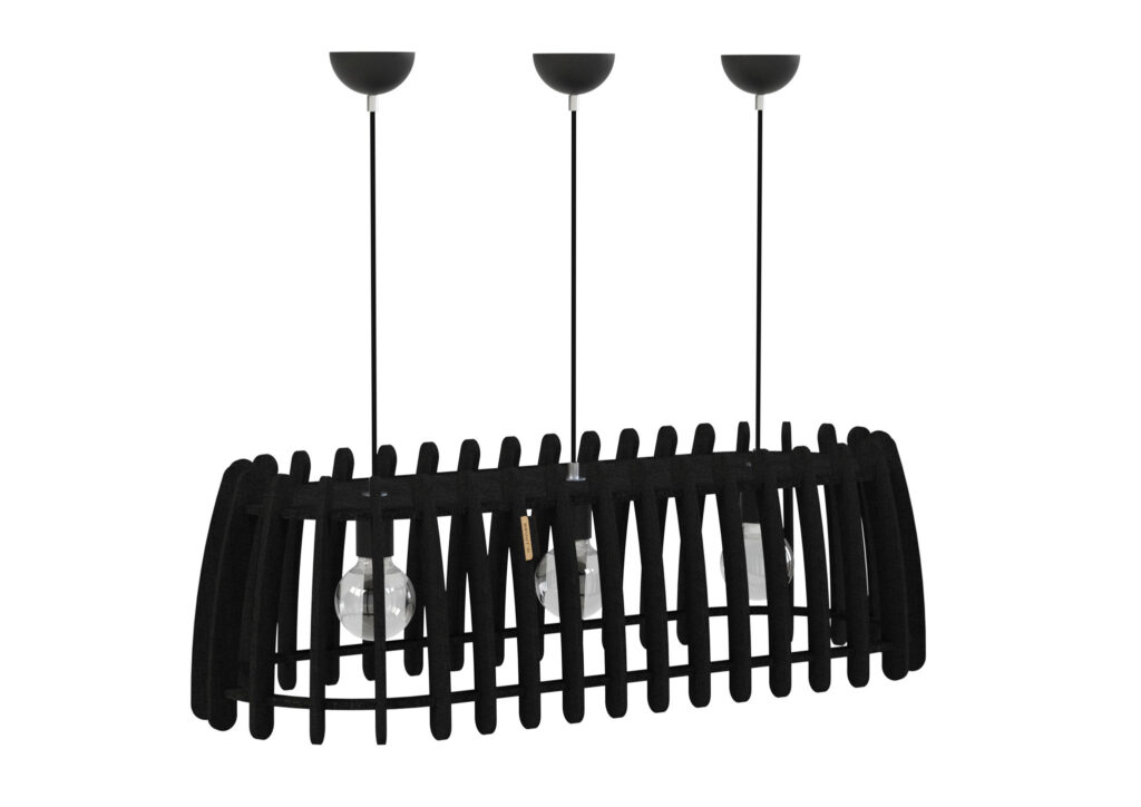 Akoestische Hanglamp Lumifelt Three