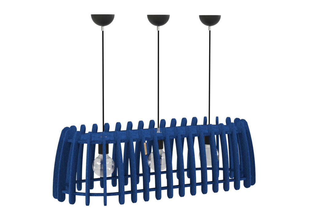 Akoestische Hanglamp Lumifelt Three