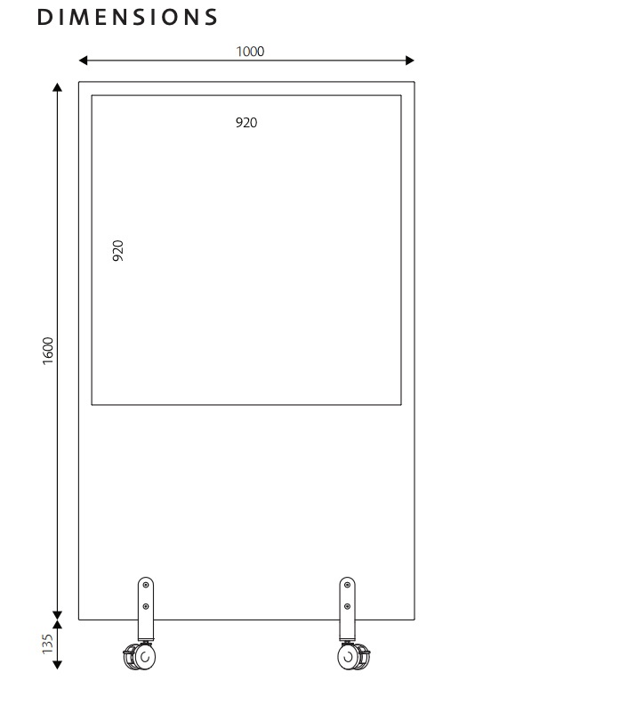 LimbusFloor Glass Scheidingswand Met Glazen Schrijfbord