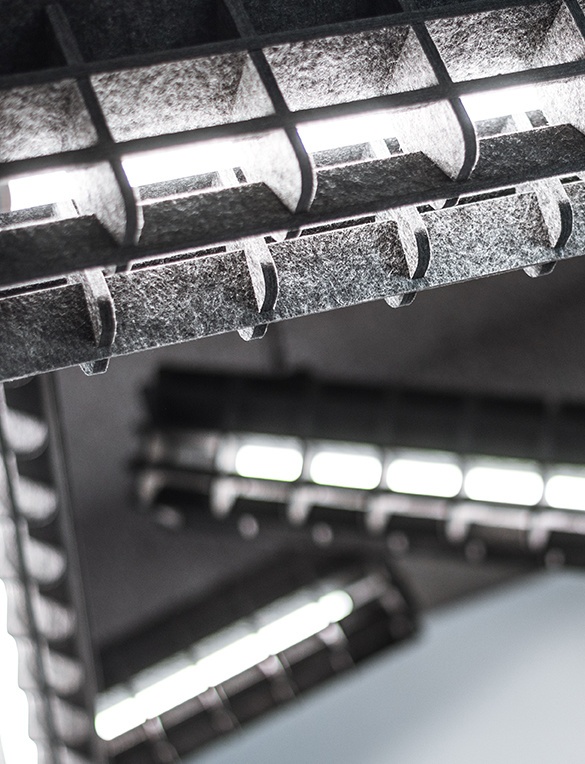 Akoestische Hanglamp Radial