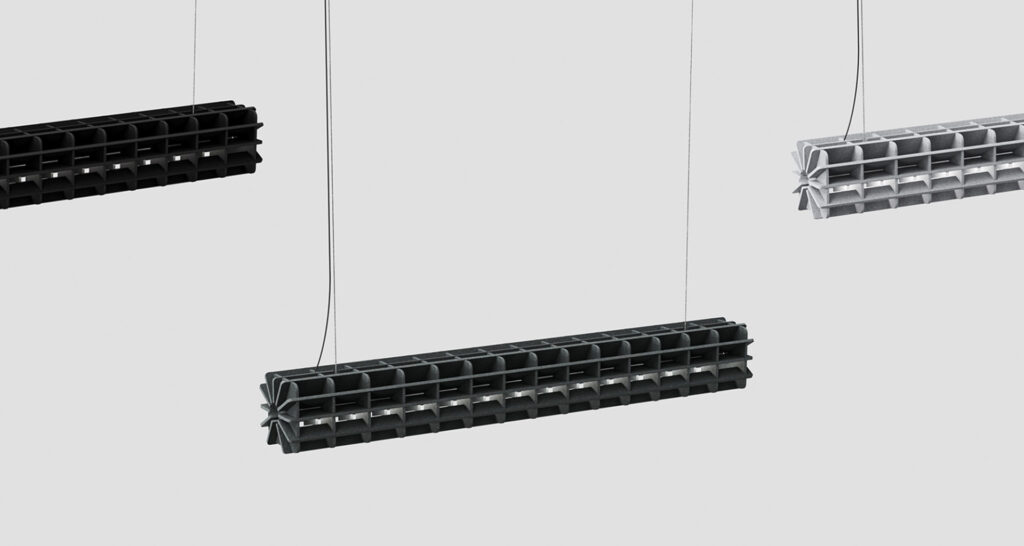 Akoestische Hanglamp Radial