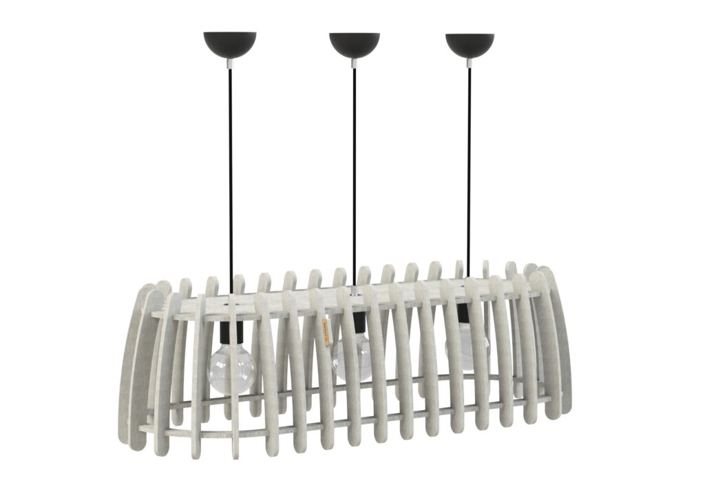 Akoestische Hanglamp Lumifelt Three