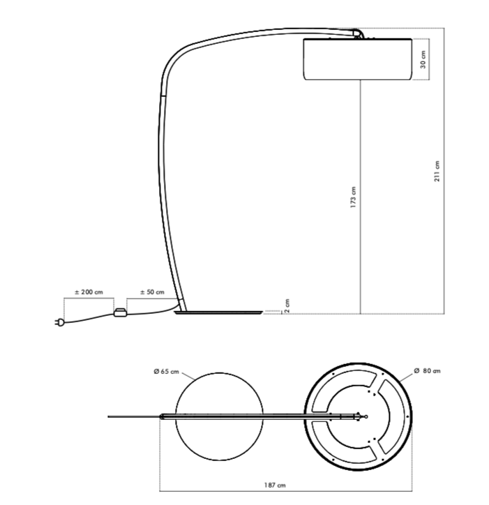 Akoestische Staande Lamp BuzziJet