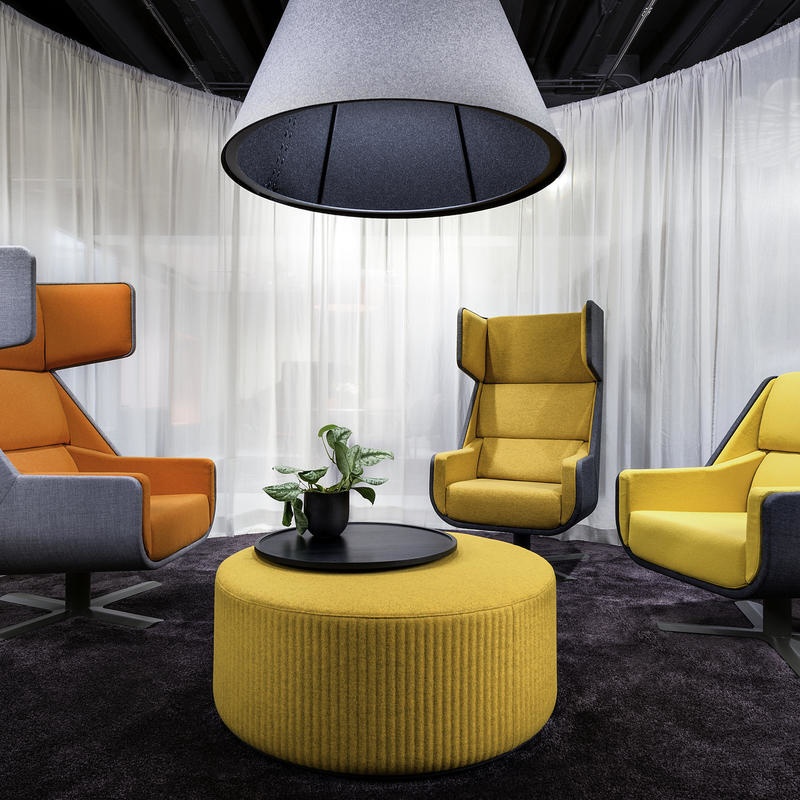 Akoestische Hocker BuzziPouf Rond