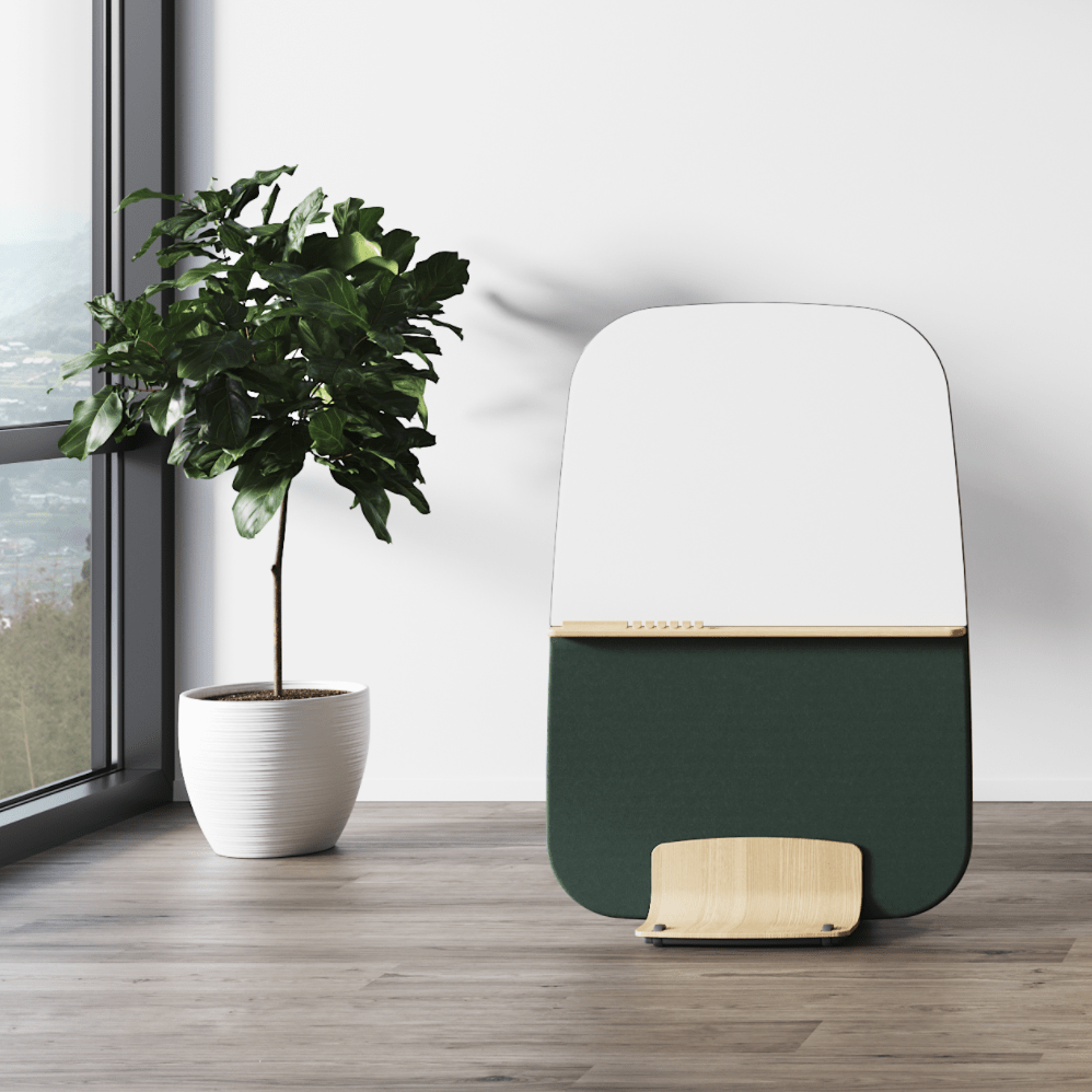 Contour Floor Glass Scheidingswand met schrijfbord