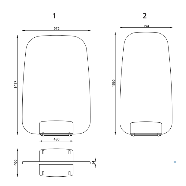 Contour Floor Scheidingswand