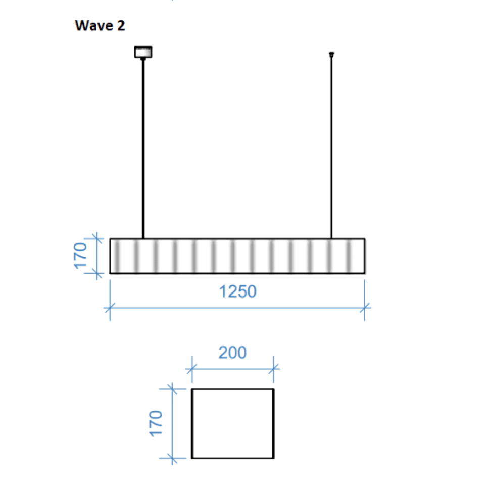 Akoestische Hanglamp Wave