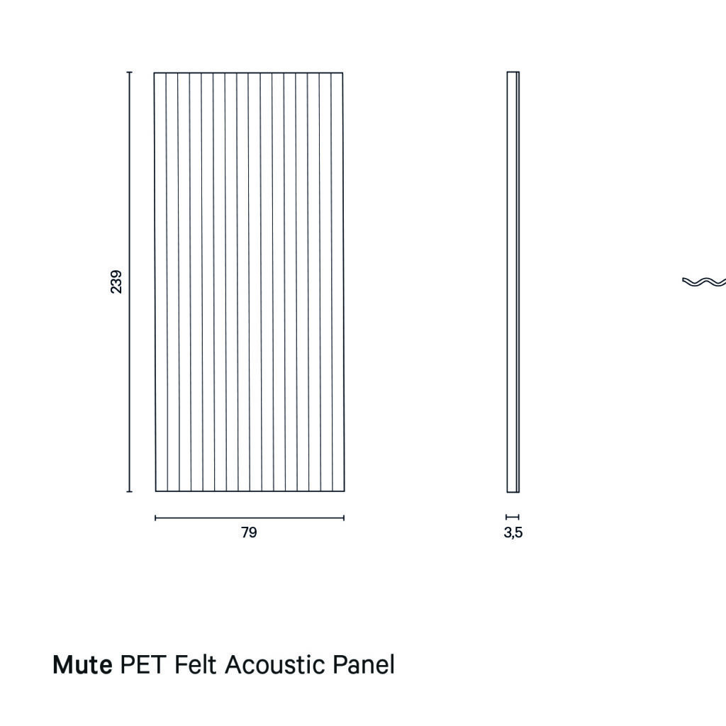 Wandpaneel Mute Flow